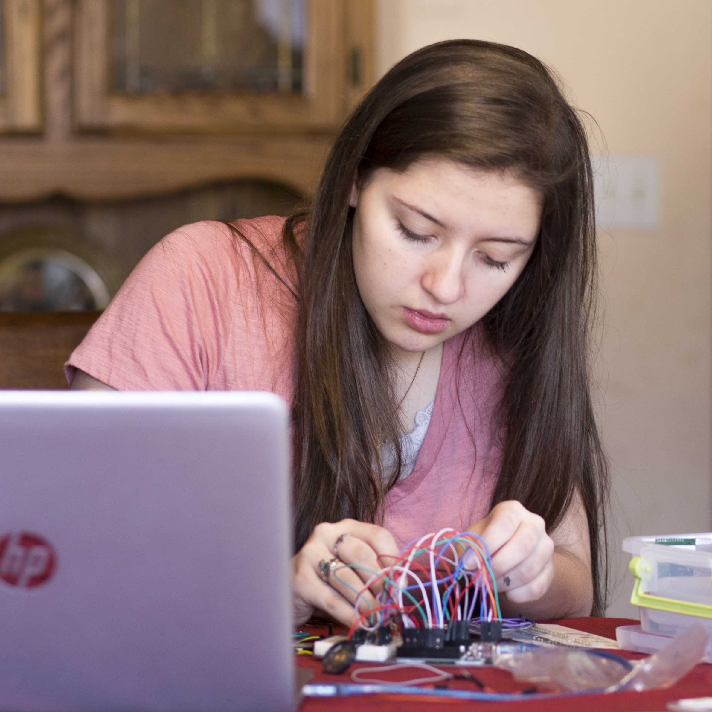 Computer Science-Girl with Laptop